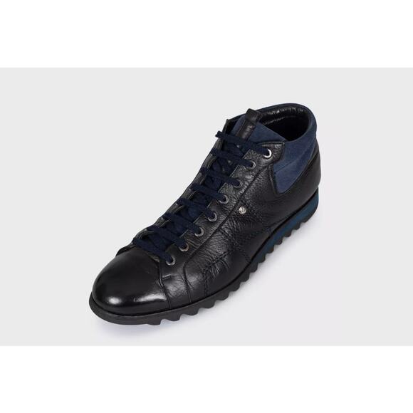 Zilli Black Leather Sneakers - EU 43 - Picture 3 of 5